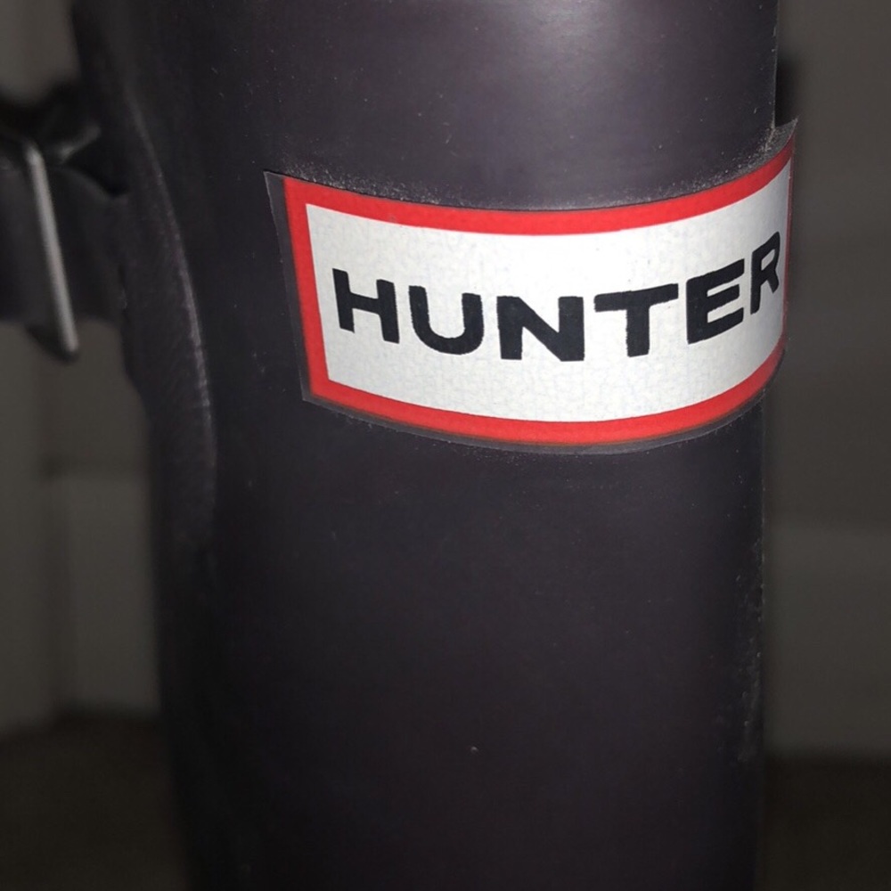 Tall Hunter Boots Sz 9 deep purple